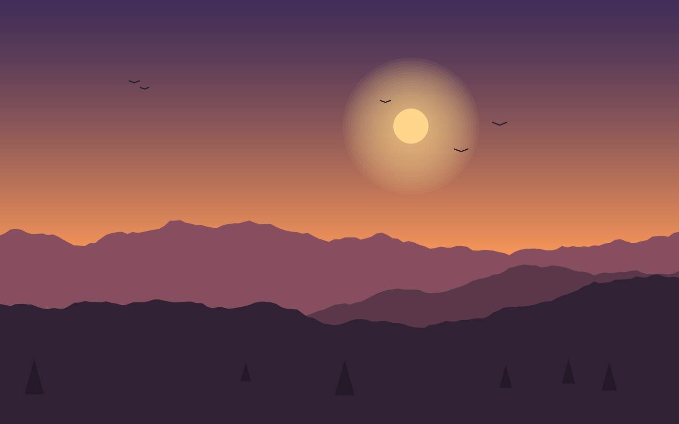 Landschaftsillustration