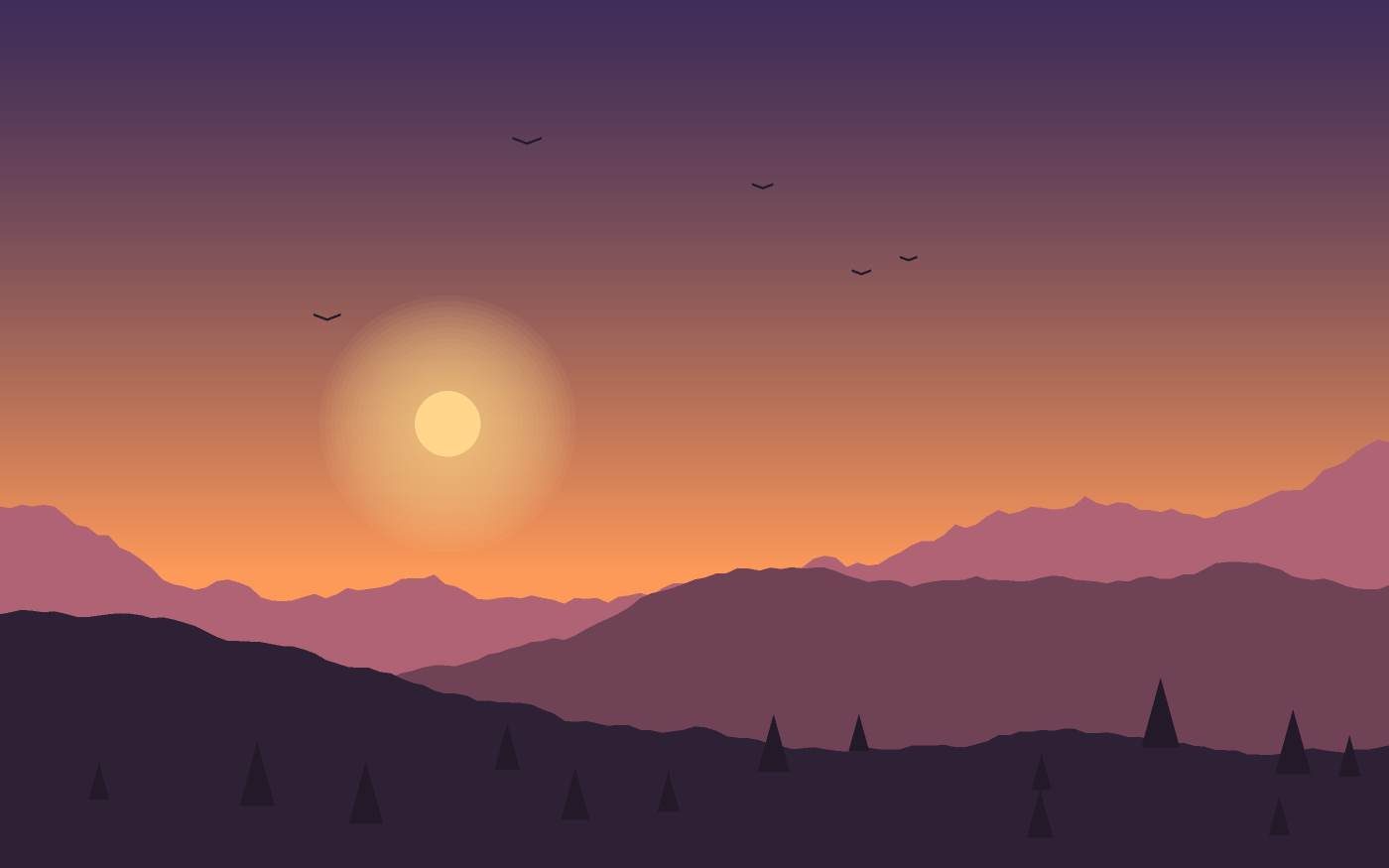 Ilustración de un paisaje