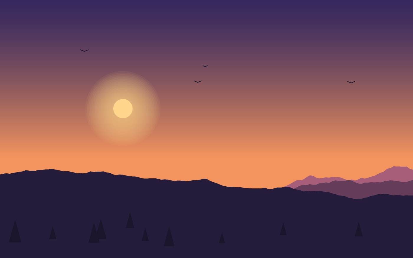 Ilustración de un paisaje