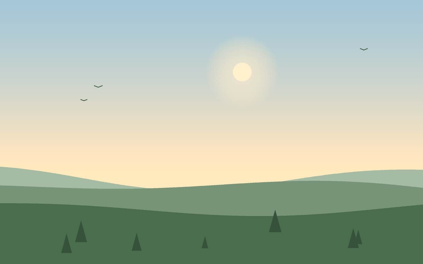 Illustrazione di un paesaggio