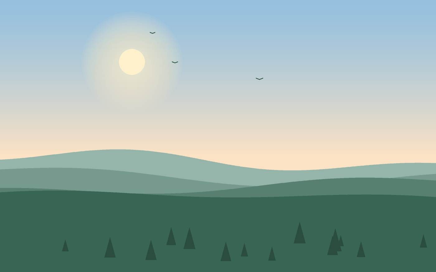 Ilustracja krajobrazu
